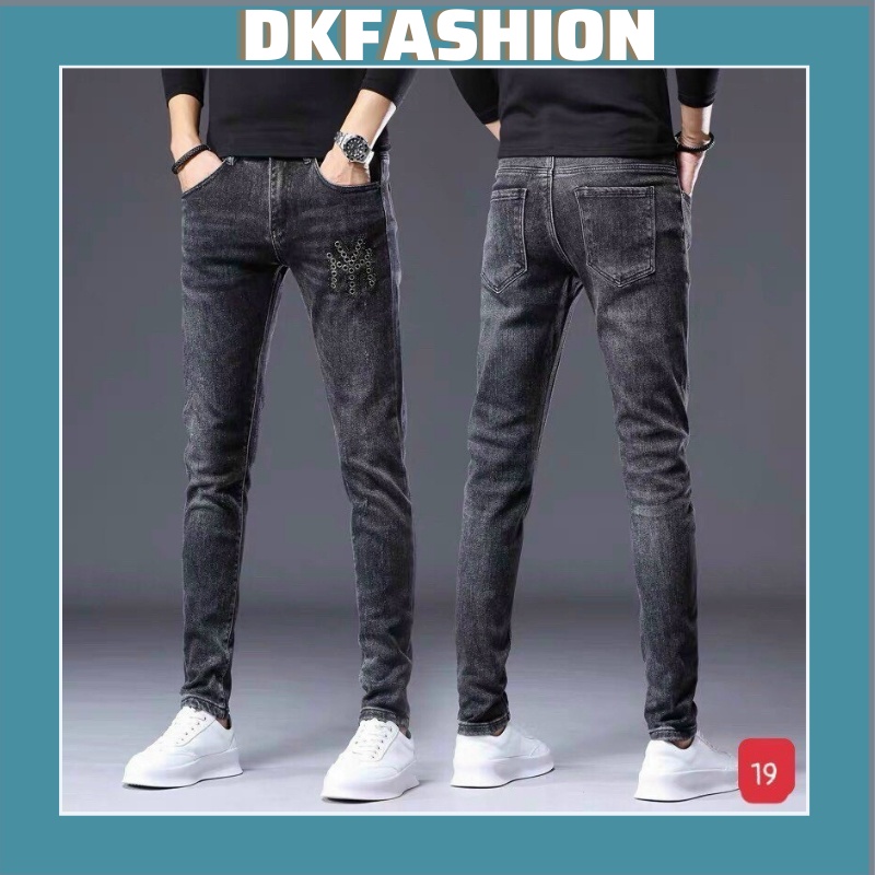 Quần jean nam co dãn  chất bò cao cấp  phong cách hàn quốc nhiều mẫu  siêu hot DKFASHION