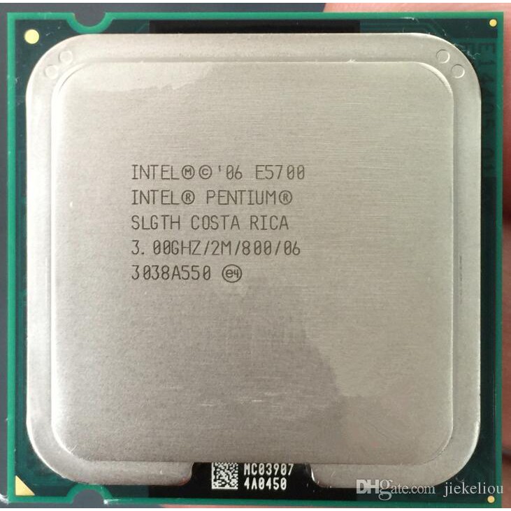 combo bộ sản phẩm- tặng keo - bộ vi xử lý CPU Intel Pentium E5700 socket 775 cho pc máy tính Wolfdale SLGTH,ốc lục năng