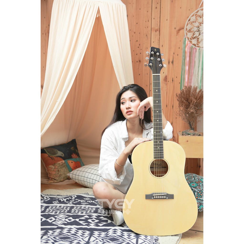 Đàn Guitar Acoustic Stagg SA35 DS-N ( Tặng bao da, capo, pic, ty chỉnh cần )