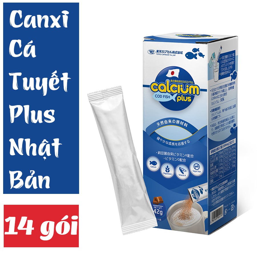 🐟Bột Canxi xương cá hữu cơ Tăng Chiều Cao Của Nhật Bản - Canxi Cá Tuyết Plus