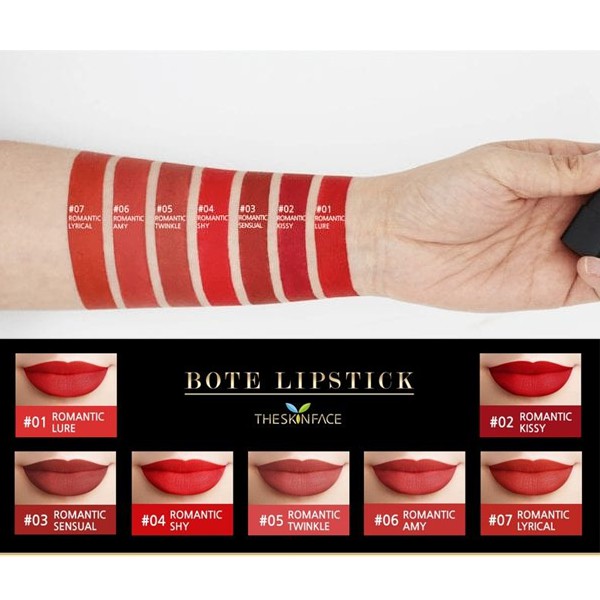 Sale - Cam kết chuẩn Auth [Mẫu Mới 2018] Son Lì The Skin Face Bote Lipstick sản phẩm y hình