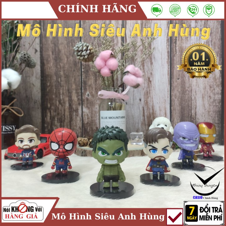 (Ảnh thật), Bộ 6 nhân vật siêu anh hùng mini Avenger cao cấp