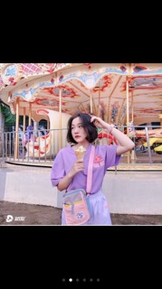 Áo Thun Form Rộng SEA BAE Tím