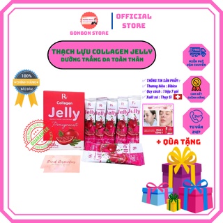 Thạch Lựu Collagen Jelly Pomegranate, Dưỡng Trắng Da Toàn Thân – Hộp 7gói [ Auth ]