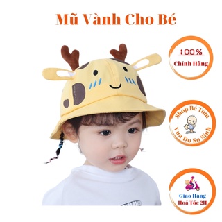 Mũ rộng vành chống nắng mẫu tuần lộc mới đáng yêu cho bé 6 tháng đến 2 tuổi