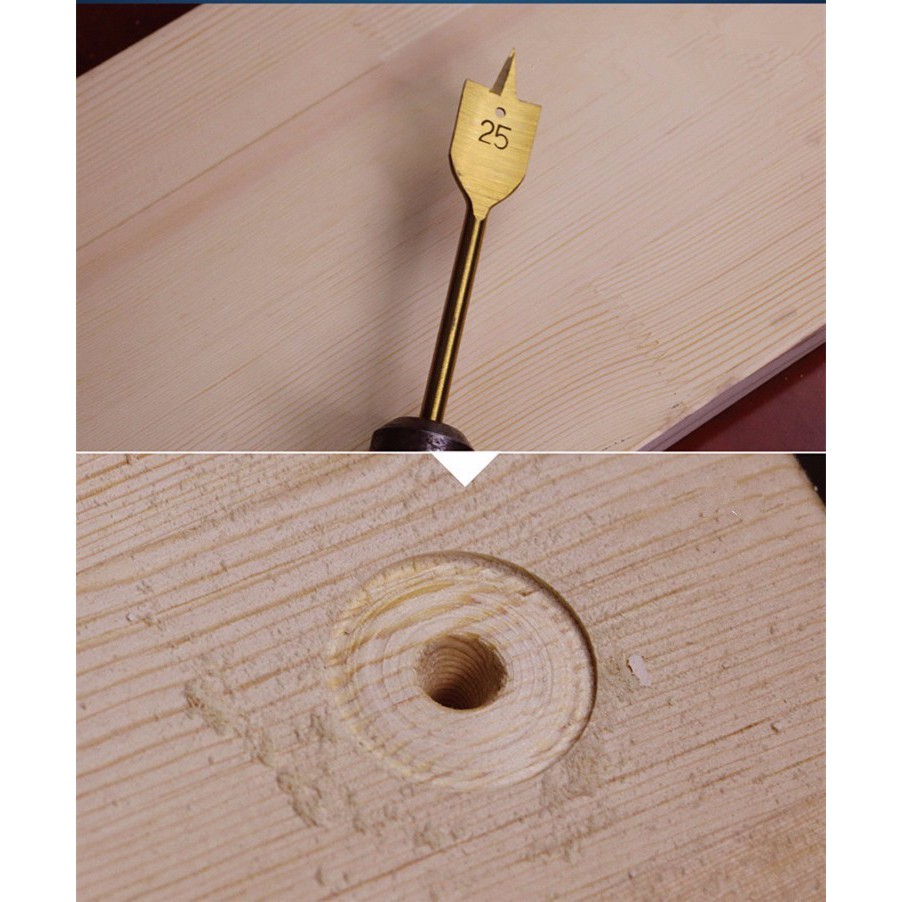 Bộ 6 mũi khoan khoét gỗ đuôi cá chuyên dụng