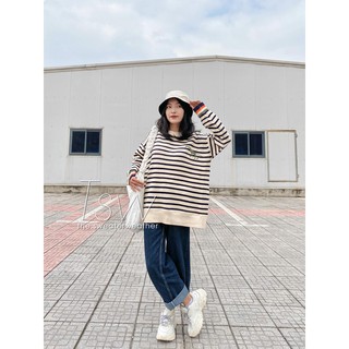 Áo len kẻ khủng long