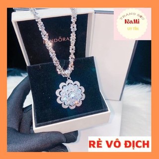 Dây Italy hoa mai mặt hoa mạ bạch kim - DÂY CHUYỀN NỮ BẠC ITALY