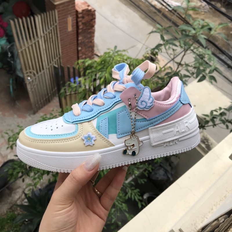 (ảnh,video thật)GIÀY THỂ THAO STICKER SẮC MÀU, GIÀY THỂ THAO NHIỀU MÀU STICKER