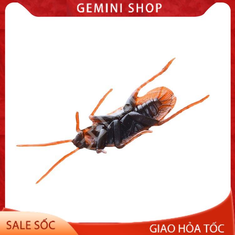 Đồ chơi con gián nhựa tinh nghịch bằng nhựa dẻo trang trí Halloween, làm đồ chơi cho chó mèo G55 GEMINI SHOP