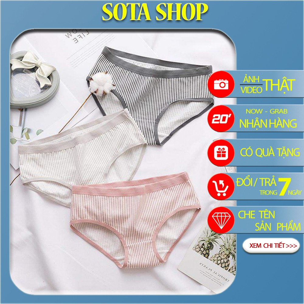 CÓ SIZE XL ❤QUẦN LÓT NỮ, QUẦN LÓT COTTON HAPPY KHÁNG KHUẨN
