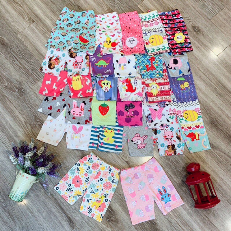 Quần legging hình thêu cho bé gái