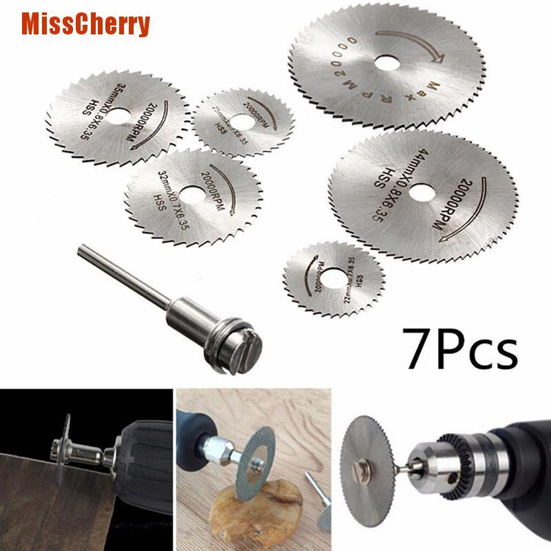 Bộ 7 Lưỡi Cưa Tròn Hss Chất Lượng Cao