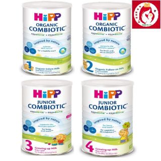 Sữa bột hipp organic 800g đủ số 1,2,3,4 date 2021