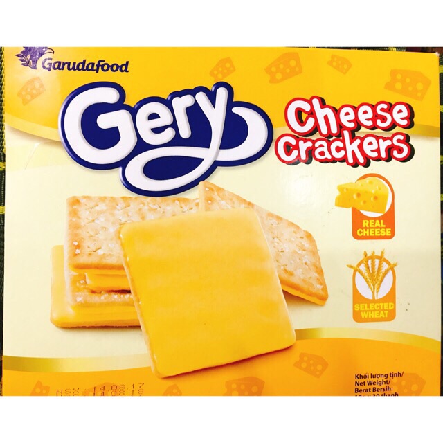 [Q.GòVấp]Bánh quy  phô mai / Bánh quy Gery cheese crackers hộp lớn 300gr | BigBuy360 - bigbuy360.vn