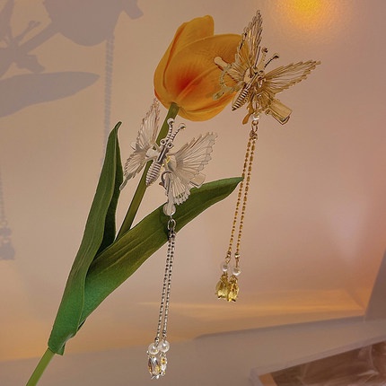 Trâm Cài Tóc Tua Rua / Cánh Bướm Phong Cách Hanfu Cổ Điển