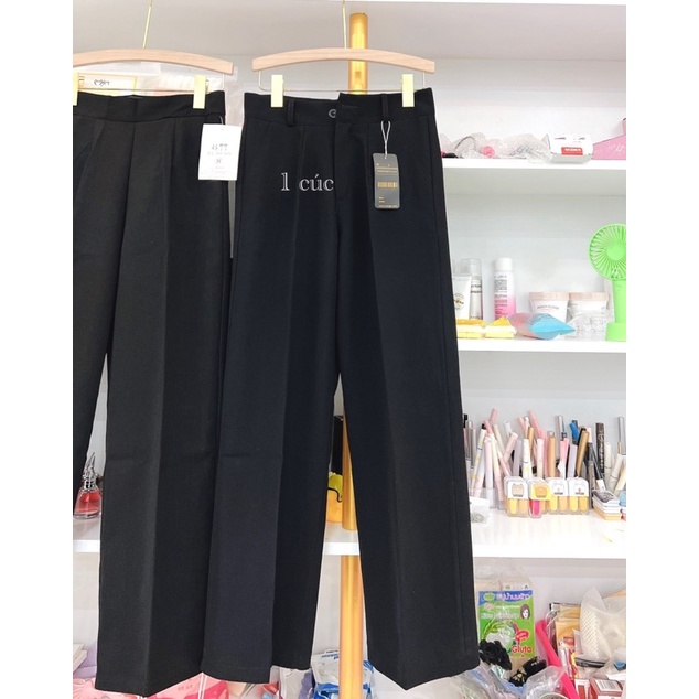 Quần Ống Rộng Culottes Cài Cúc - Khoá Sườn Chất Tuyết Mưa Hack Chân Siêu Đẹp Hot - Quần Vải Tây Đi Học Đi Chơi Công Sở
