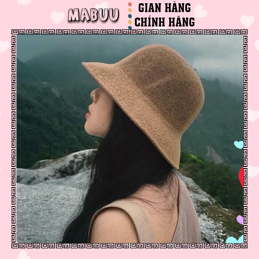MŨ CÓI CHỮ M ĐI BIỂN MABUUSHOP