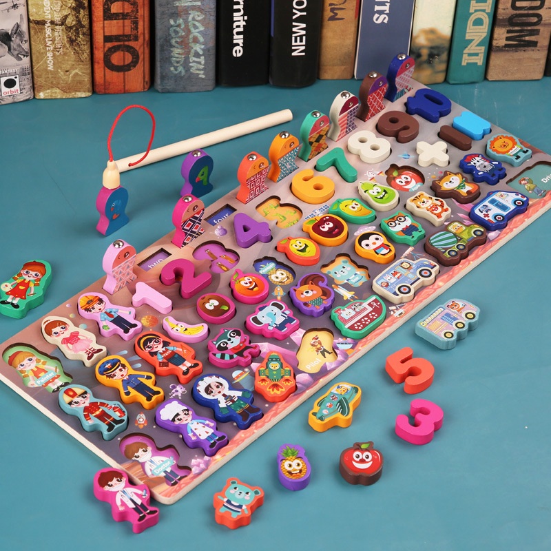 Đồ Chơi Trẻ Em Lắp Ráp Số Khối Lắp Ráp Giáo Dục Sớm Cho Bé Trai Và Bé Gái Câu Cá