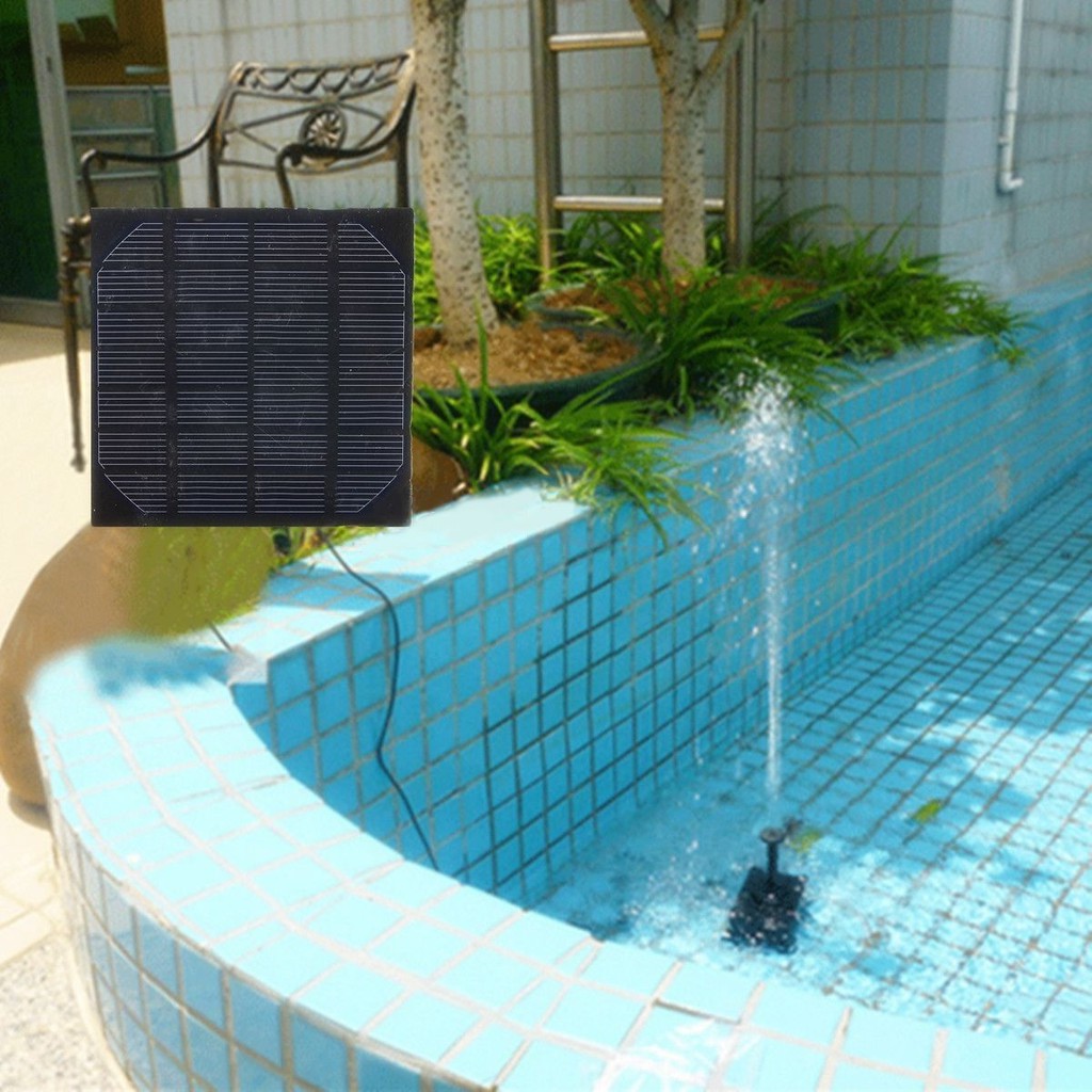 Bộ máy bơm đài phun nước sử dụng năng lượng mặt trời kèm bộ lọc 180l / h chuyên dụng