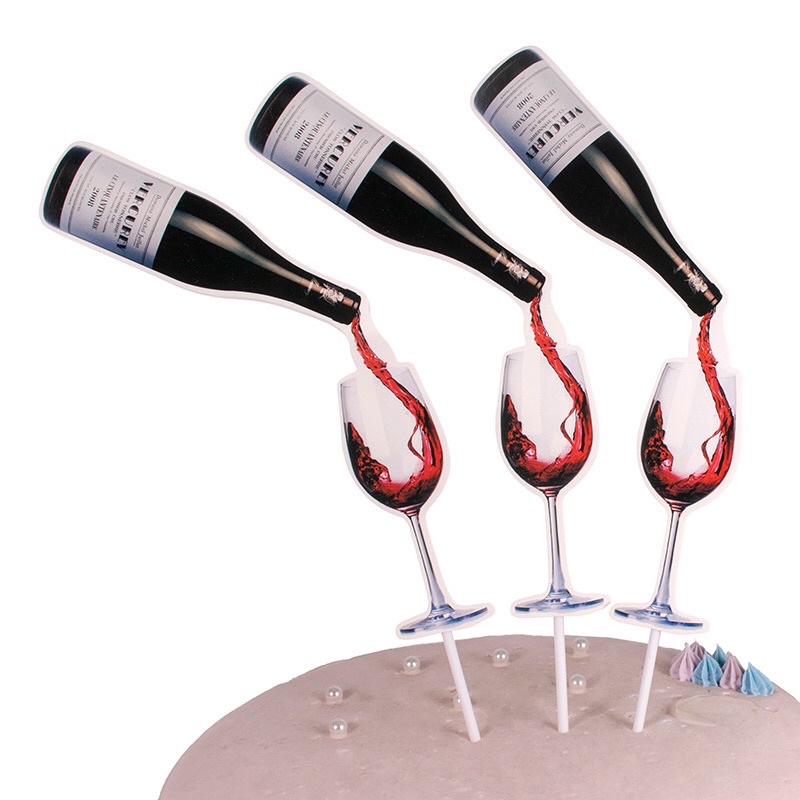 Trang trí bánh sinh nhật - Sét thẻ giấy trang trí bánh kem mới nhất