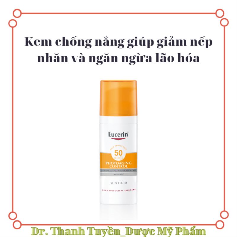 Kem chống nắng SPF50 giúp ngăn ngừa lão hóa Eucerin Photoaging Control 50ml