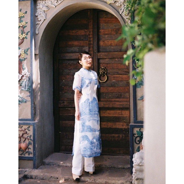 Áo dài WHITE PLAN size M