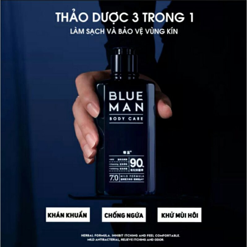 DUNG DỊCH VỆ SINH NAM KHỬ MÙI BLUE MAN 200ML