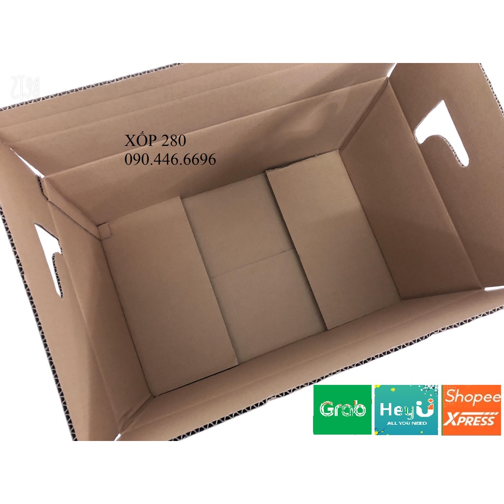 58x38x29 mới cứng 3 lớp hộp thùng giấy bìa carton dùng đóng gói hàng hóa chuyển nhà giá rẻ to nhỏ vừa