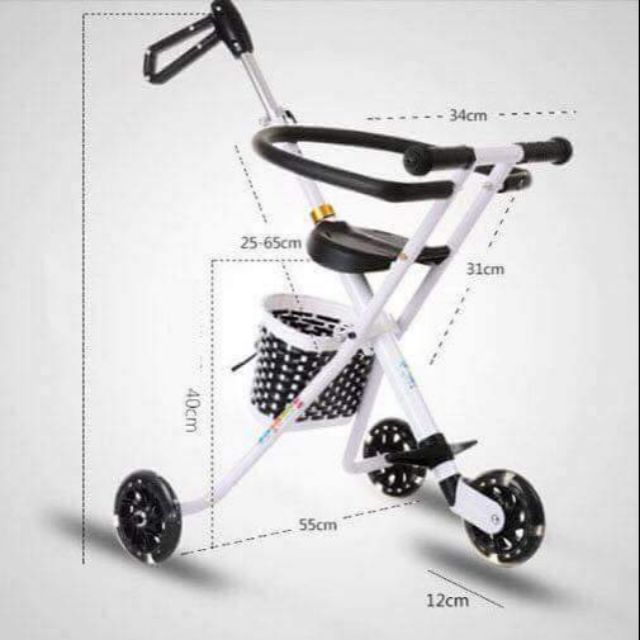 - Xe đẩy 5 ,3 bánh siêu nhẹ chắc chắn