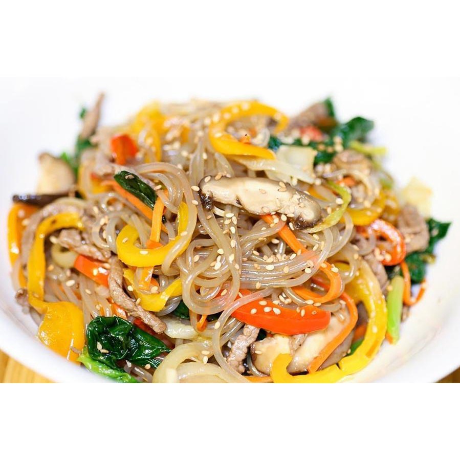 MIẾN KHOAI LANG HOÀNG ĐẾ HÀN QUỐC ORGANIC KING VERMICELLI GÓI 1KG Sợi Miến Dai Thơm Bùi Làm Miến Trộn Hàn Quốc Cực Ngon
