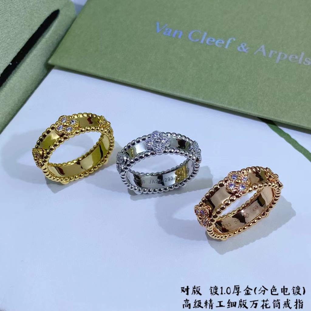 Nhẫn Hình Cỏ Bốn Lá Thời Trang Cổ Điển