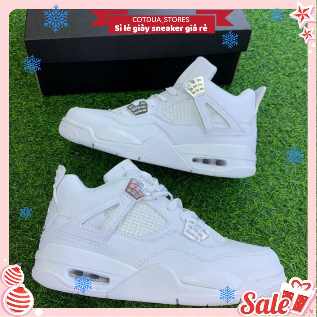 Giầy ni.ke jdan bốn trắng 1:1 ( full box + free ship )