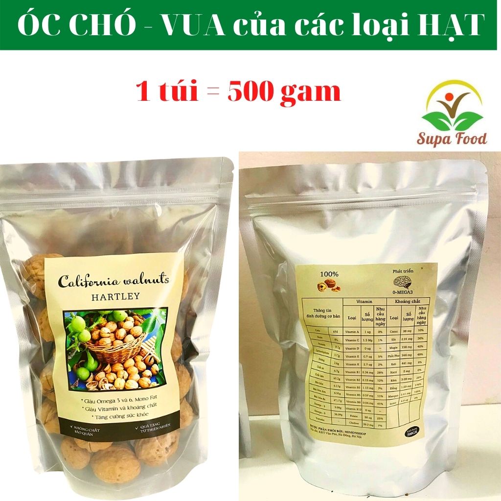 Óc Chó Mỹ Nguyên Vỏ [Có Kìm Tách Vỏ],Ngon Giòn Thơm Không Hôi Dầu Đắng Chát-Hạt Dinh Dưỡng-quả óc chó- OneFood