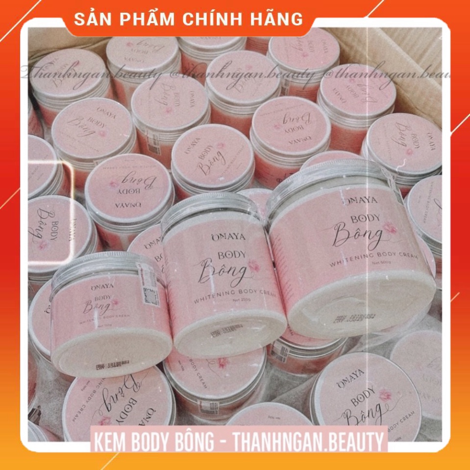 Kem Body Bông ONAYA Dưỡng Trắng Da