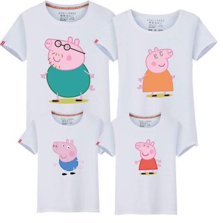 Áo gia đình áo đồng phục Heo con ngộ nghĩnh chất cotton loại 1 đủ màu đủ size 5-100kg