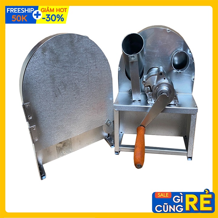 Máy thái rau củ quả quay tay, Thái hành củ Loại 1 có nắp