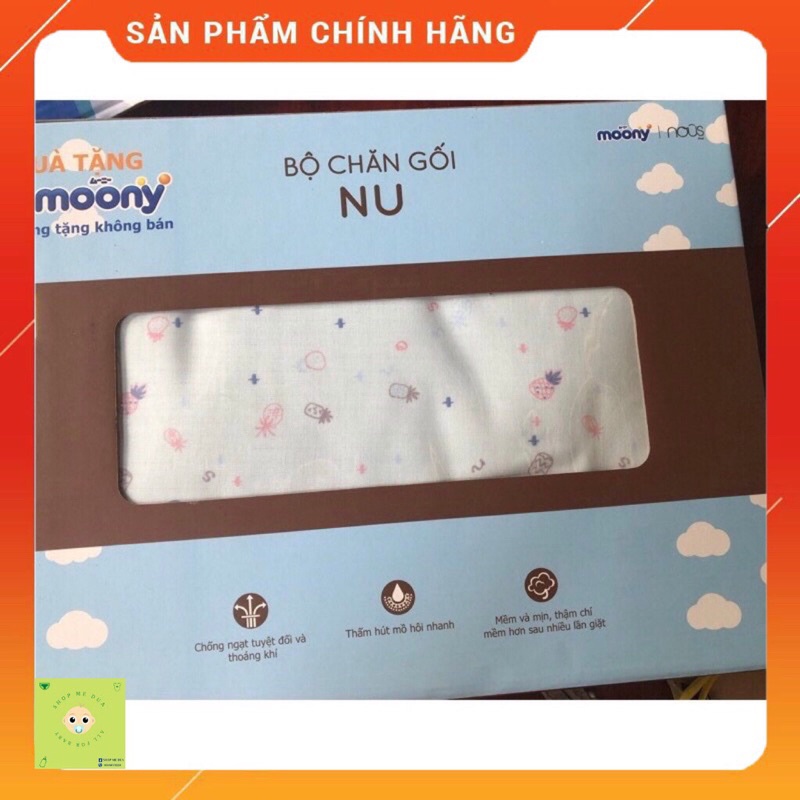 Bộ chăn gối Nu- quà tặng bỉm Moony