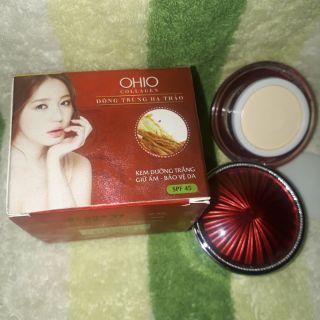 Kem dưỡng trắng - giữ ẩm - bảo vệ da ohio collagen - đông trùng hạ thảo