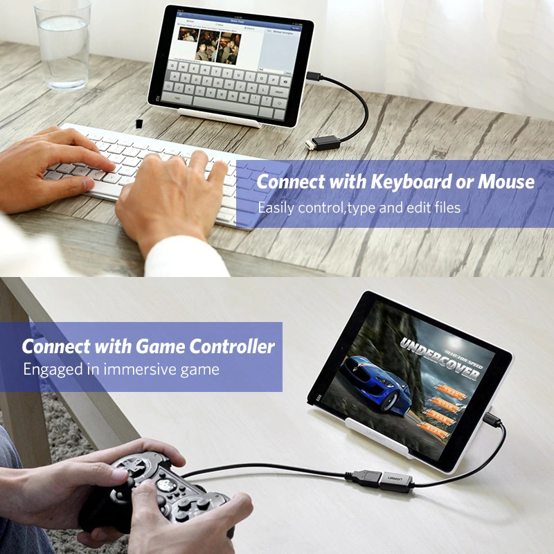 Dây cáp kết nối UGREEN Micro USB OTG dành cho điện thoại máy tính bảng