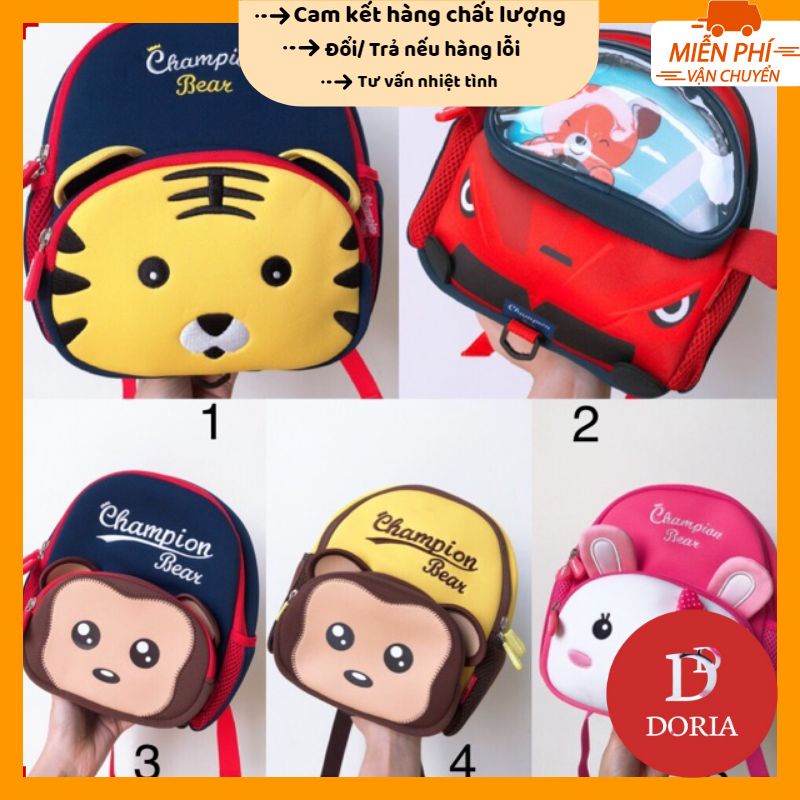 Balo chống lạc, balo chính hãng CHAMPION BEAR cho bé 1-4 tuổi