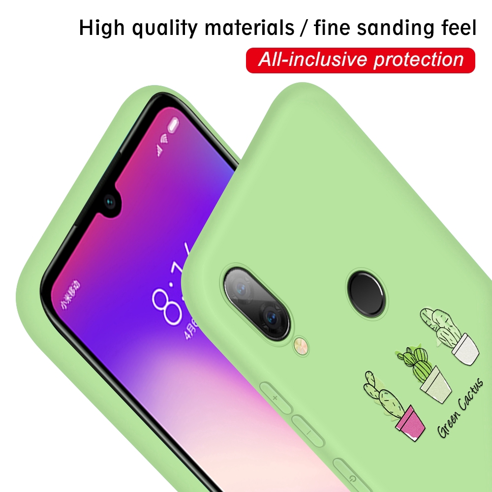 Ốp điện thoại silicon họa tiết trái cây xinh xắn cho Xiaomi 6X Mi 8 9 Redmi 6A 7 Note 5 6 7 Pro