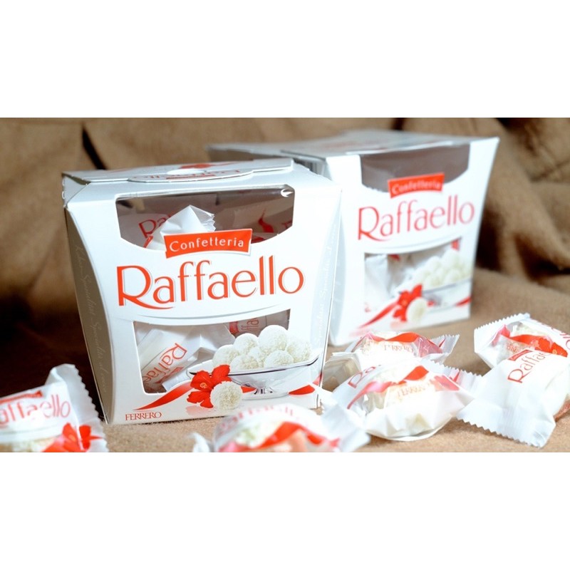 Kẹo dừa raffaello của Nga hộp vuông 150 g