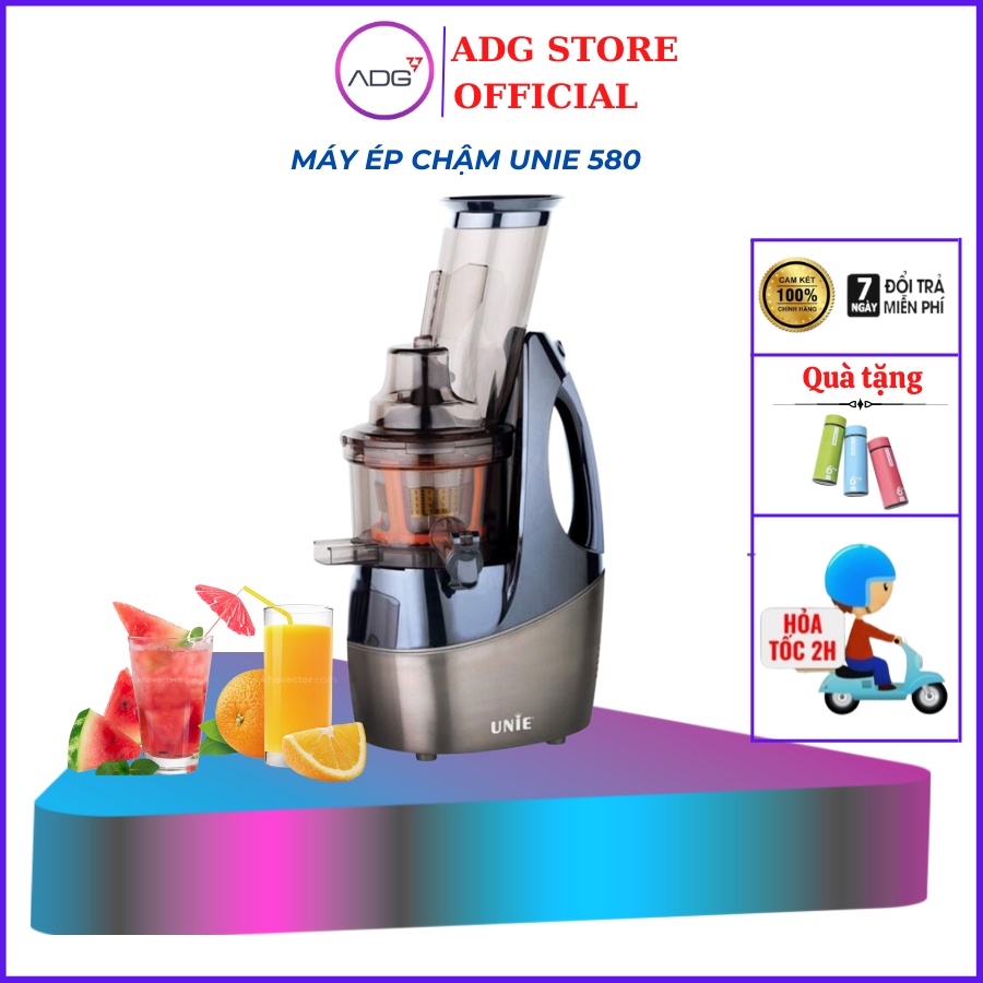 Máy ép chậm hoa quả UNIE UE580 dung tích 250 ml công suất 240W [BẢO HÀNH 12 THÁNG]