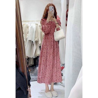 Váy hoa vintage hồng nhí xinh dã man đây ạ