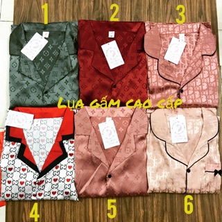 BỘ NGỦ PIJAMA LỤA GẤM CAO CẤP , SIÊU SANG CHẢNH