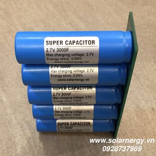 Khối siêu tụ điện 13.5V 600F điện năng lưu trữ 15Wh