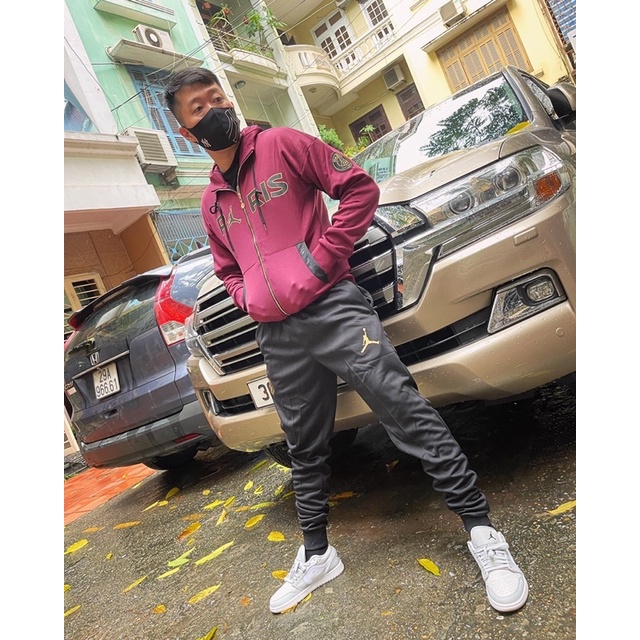 Bộ Quần Áo Nỉ Thu Đông Có Mũ CLB PSG tracksuit Mùa Giải 2021 Hàng Cao Cấp