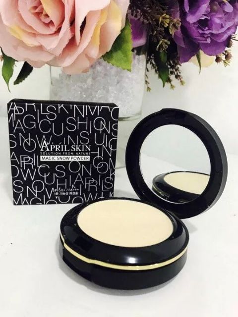 Phấn phủ makeup April Skin 2 tầng