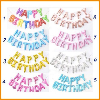 Bóng Chữ Happy Birthday Trang Trí Sinh Nhật Nhiều Mẫu
